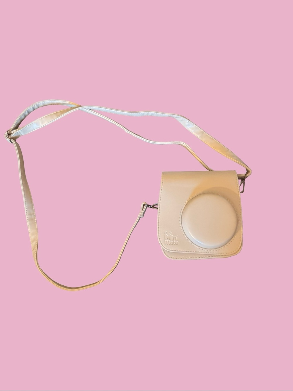 Beige Cullmann RIO Fit 110 camera case for Fujifilm Instax Mini cameras